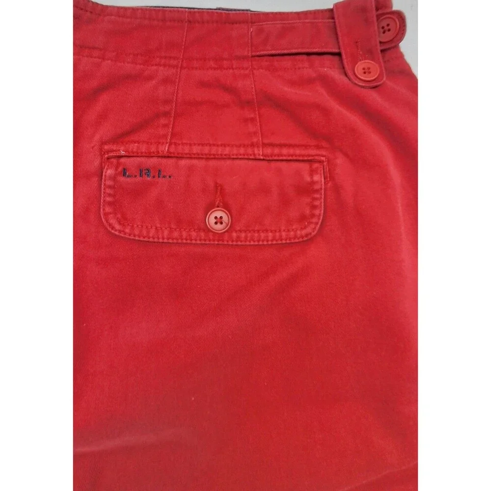 Lauren Ralph Lauren Womens Shorts Size 22W Red Flat Front Pockets